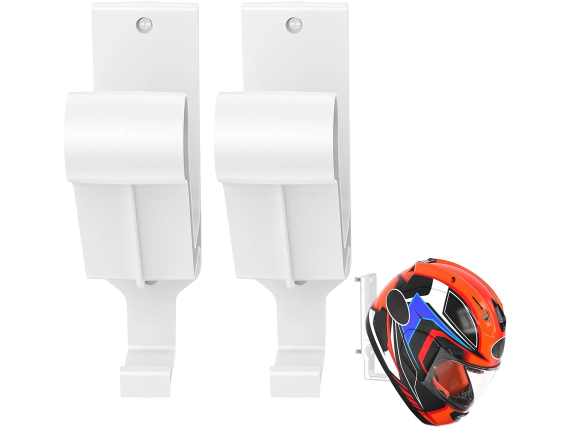 Suporte De Parede Para Capacete Motocicleta – Com Gancho, Equipamentos, Exposição, Jaqueta, Chapéu, Mochila, Casaco