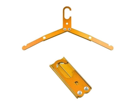 hk07597-Cabide dobrável em liga de alumínio. para viagens. Acampamento ao ar livre. Secagem portátil de roupas. organizado YWEI