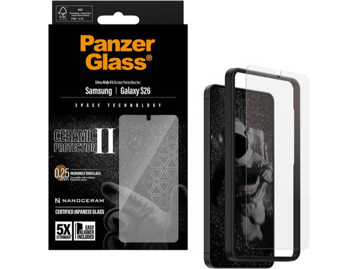 Pelicula de Vidro PANZERGLASS Samsung, Galaxy S26