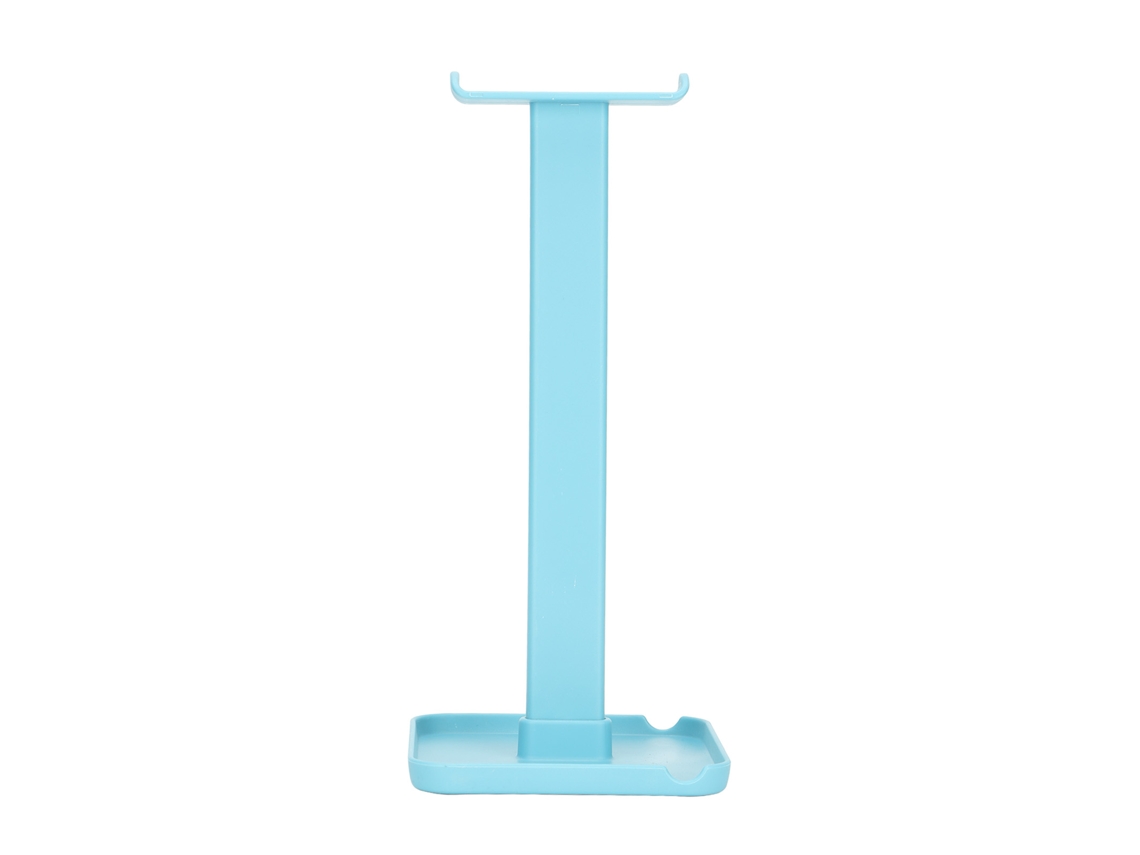 Suporte Multifuncional Para Fones De Ouvido Over-ear E Tablet, Azul Z1, Económico De Espaço.