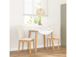 Vidaxl Cadeiras De Jantar Com Almofadões 2 Pcs Madeira Maciça
