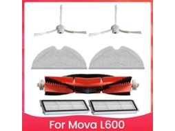 Acessórios Para O Aspirador Robô Mova L600: Peças De Reposição, Escova Lateral Principal, Filtro Hepa, Pano De Limpeza.