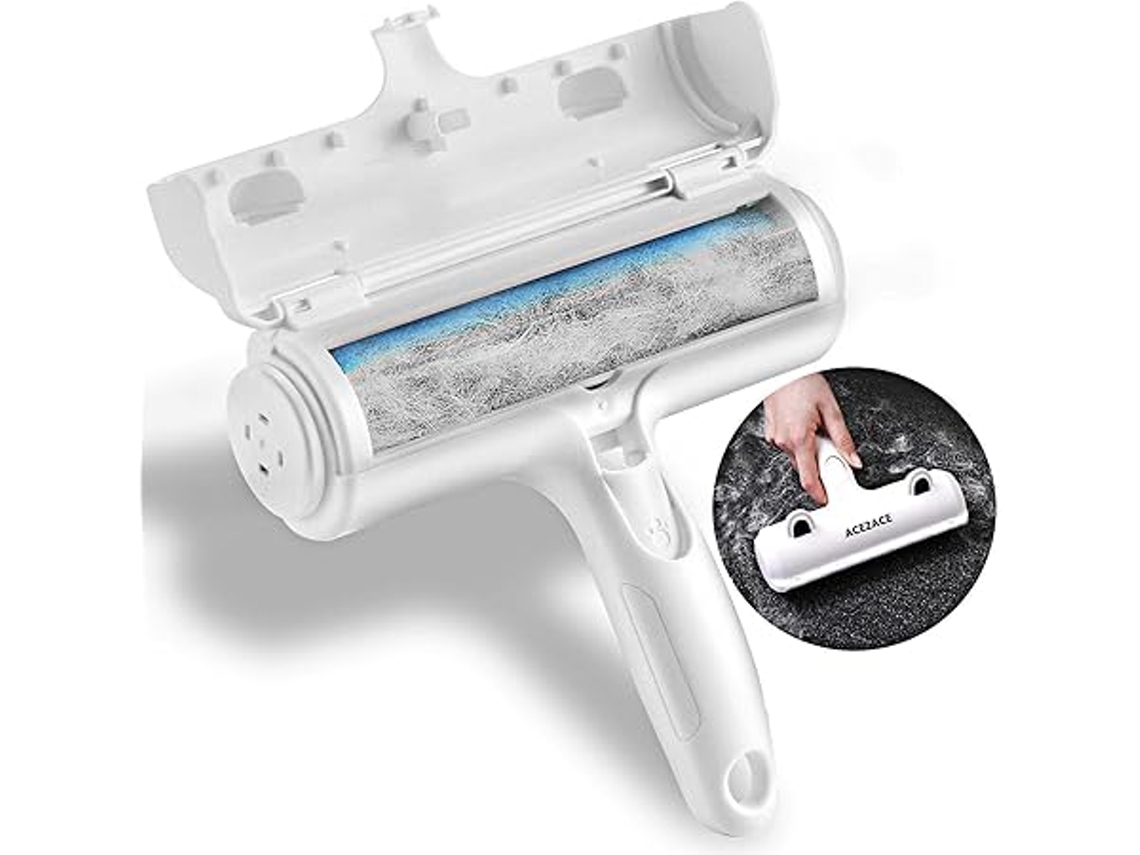 Remoção de Pelos de Animais de Estimação, Rolo Adesivo, Adequado para Cães e Gatos, Reutilizável, Ergonômico, Uso Diário STELASPLEN