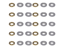 10 Peças De Rolamento De Bola De Empuxo Plano Carga Axial Aço Equipamento Industrial Mecânico 3613-0514-0006