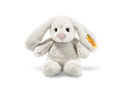 Coelho De Pelúcia Steiff Hoppie Amigos Macios E Fofinhos Cinza Claro 18 Cm