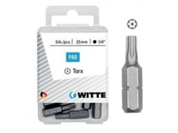 5 pontas Torx de segurança em caixa de plástico longo de 25 mm (ts 40) WITTE