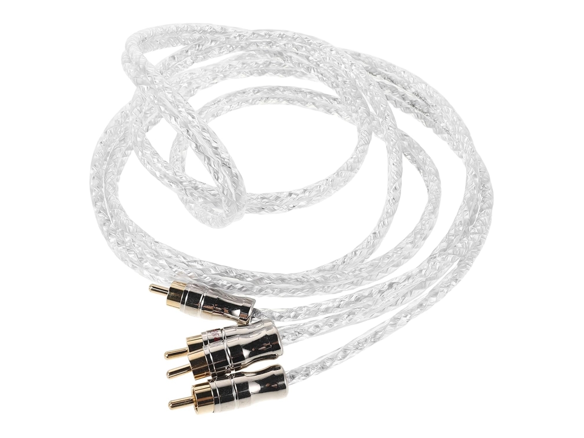 2 Cabos De Áudio Para Alto-falantes De Carro Em Cobre Puro, Com Instalação Flexível.