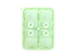 Eyf molde de Gelo em Formato de Urso 4 Compartimentos Silicone para Sorvete e Bebidas