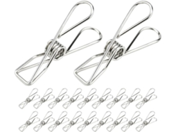 Popetpop 20-Clips Metálicos Salgadinhos Sacos, Clips Vedação Duráveis E Sem Rebarbas, Acessórios