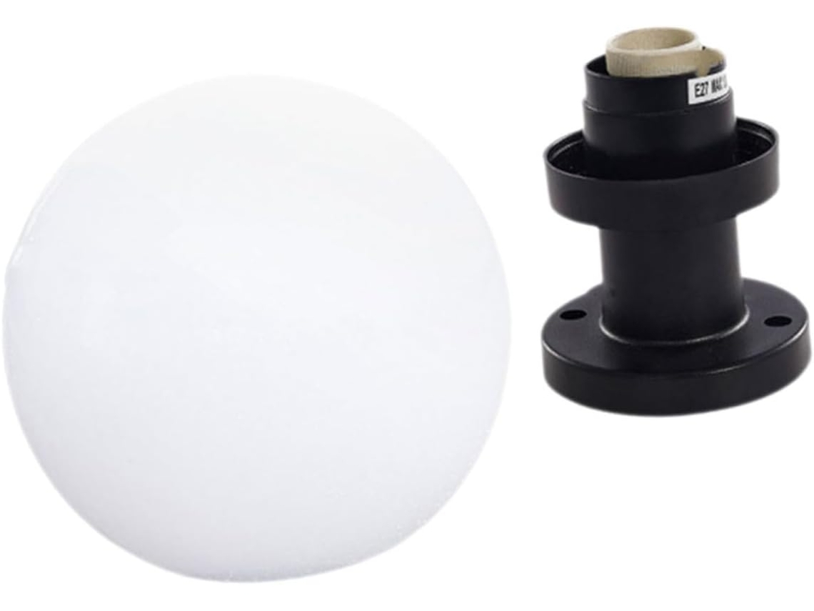Poste de Luz Externo para Pátio e Jardim, com Esfera Decorativa de 50 Mm e Suporte de 95 Mm. SFUSHOS