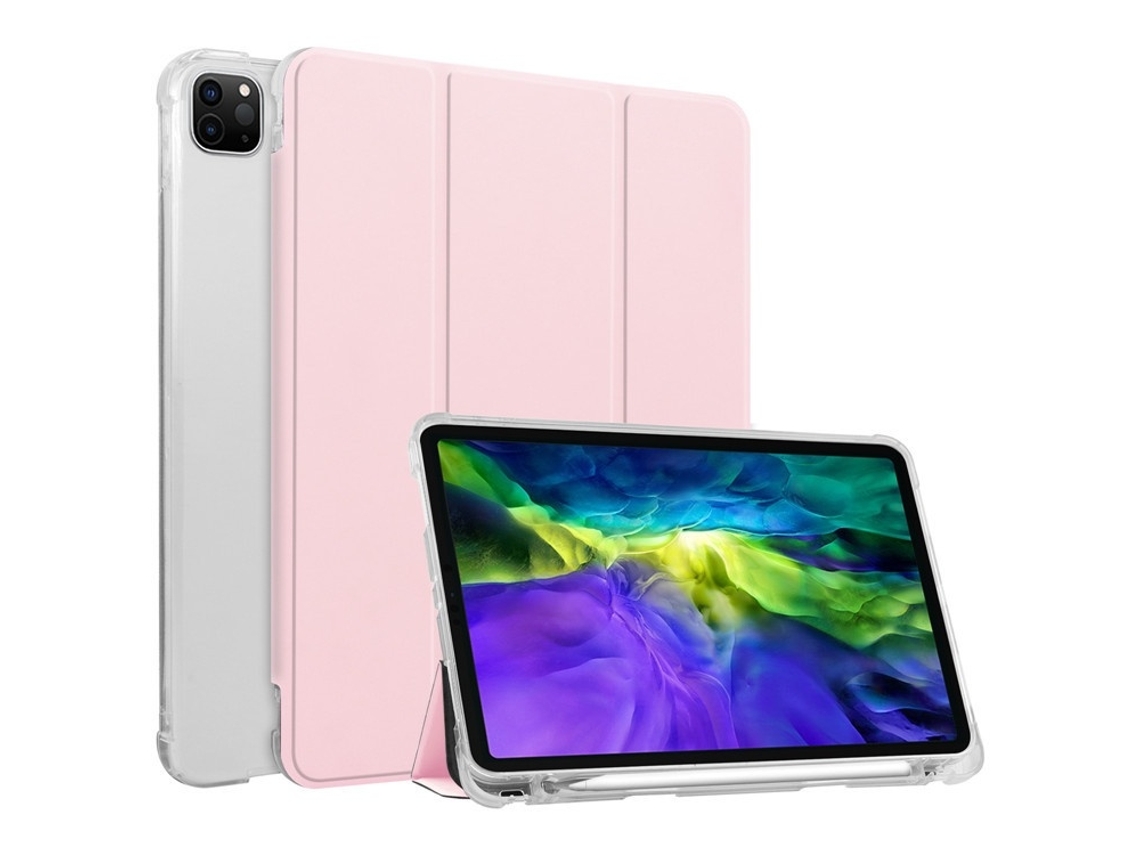 Lurelia Capa Para Ipad 11 Air M2/m3 Com Alça Em Couro, Rosa