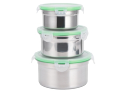 Caixa de Armazenamento LAXISCREED para Geladeira 304 Inox