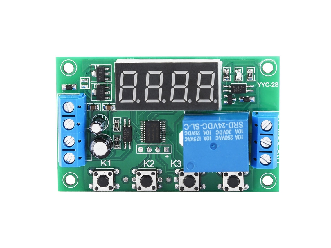 Módulo de Controle de Relé com Timer Ajustável Led Display (24v)