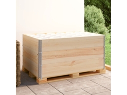 Vidaxl Colares Para Paletes 3 Pcs 80x120 Cm Madeira De Pinho Maciça