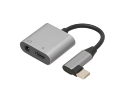 Adaptador de Áudio Digital USB-C para 3,5 mm com Fonte de Alimentação CHABERLU