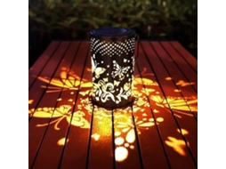 Lanterna Solar De Metal Ip65 À Prova Dágua Para Jardim E Varanda Zeuxo