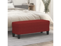 Bench, Benches Vidaxl Vermelho Tecido (100 X 35 X 41 Cm)