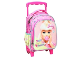 Mochila Pré, Escolar com Rodinhas Barbie Happy Thoughts, Bolsa de 30 Cm, 800 BRILVIBERA