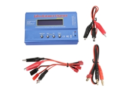 Cargador De Equilíbrio Para Baterías Nimh Com Tela Lcd, Adaptador De Energia E Modelo De Plástico Blue Nimh Nicd
