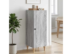 Vidaxl Buffet Sonoma Cinzento 33 X 34,5 X 90 Cm Derivados De Madeira