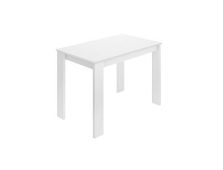Mesa de Refeição DEKIT Aspen (Branco - Melamina - 77x110x67 cm)