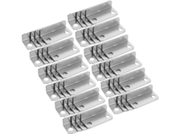 200 Placas De Travamento Metálicas Em Formato De L Para Gavetas, Peças E Armários.