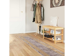 Vidaxl Passadeira Marsa Cinzento 50 X 450 Cm Poliéster E Pvc