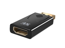Lurelia Adaptador Displayport Para Hdmi Displayport Hdmi Para Displayport Macho 4k Hd Ultra Compacto Linq Preto