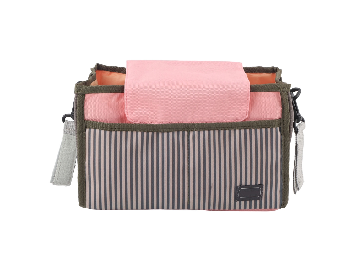 Mali saco de Fraldas Multifuncional Mummy Bag com Grande Capacidade para Bebê Rosa