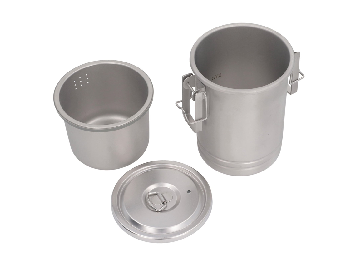 Panela de Camping LAXISCREED Inox 304 Multifuncional Portátil
