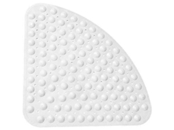 2026 tapete Antideslizante de Baño Cuadrado Con Ventosas Antibacteriano Lavable a Máquina 54x54cm Branco Sólido