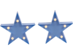 Conjunto De 2 Luminárias Led Em Formato Estrela Da Homsfou, Abajur