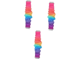 Conjunto De 3 Pulseiras Tecido Para Relógio, Pulseira Moderna Em