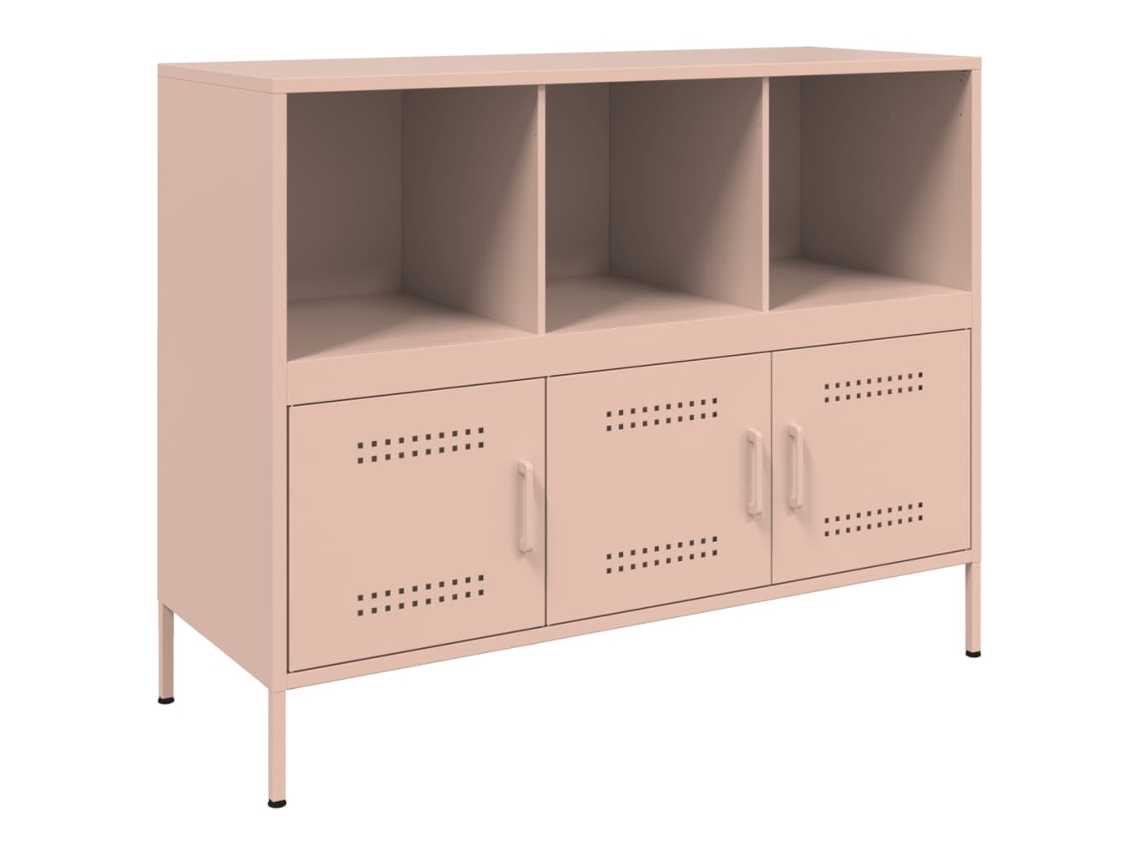 Aparador 100,5x39x79 Cm Aço Rosa MAISON EXCLUSIVE