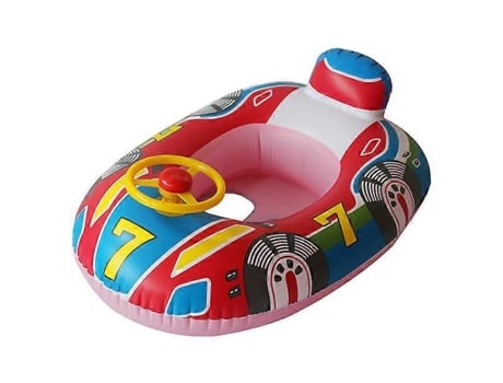 Assento de natação infantil para bebês, círculo inflável, anel de natação para piscina, assento de água para bebês com guarda-sol, brinquedos de festa na praia de verão Wiuos