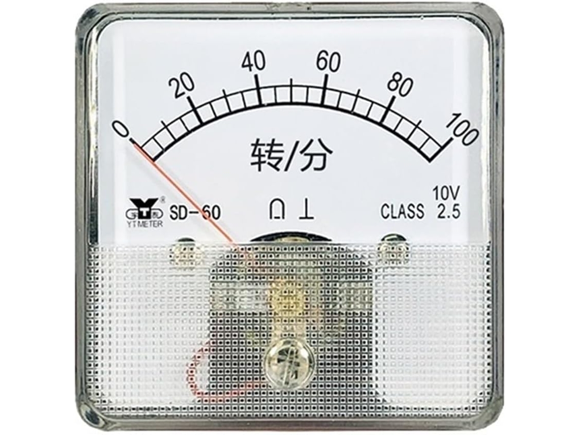 Tacômetro Sd60 10v 300rpm 1500 Rpm 2000r/min Tensão Do Ponteiro Dh60