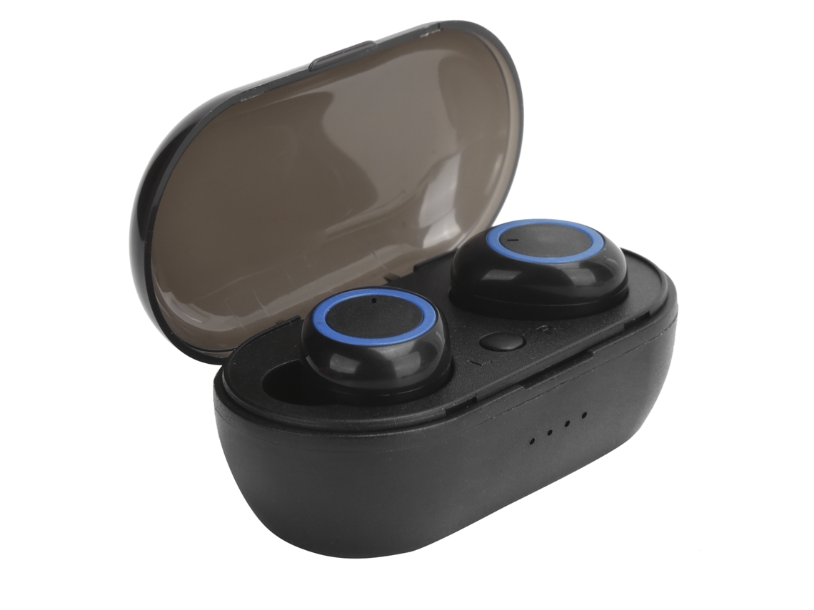 Aetheria fone de Ouvido Bluetooth 5.0 Sem Fio Earbuds Estéreo Controle Táctil com Caixa de Carga Bleu Foncé