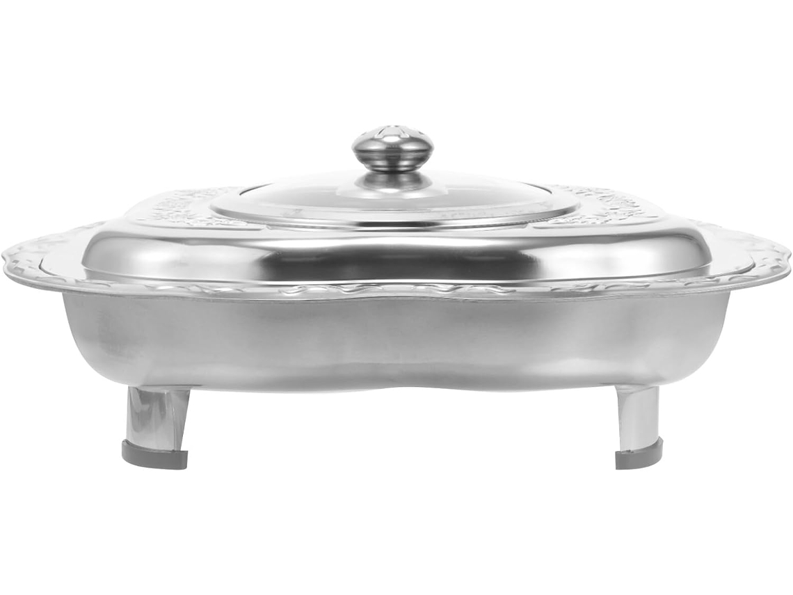 Em Aço Inoxidável Com Tampa, Bandeja Reutilizável E Base De Quatro Pés, Resistente E Fácil De Gokoco