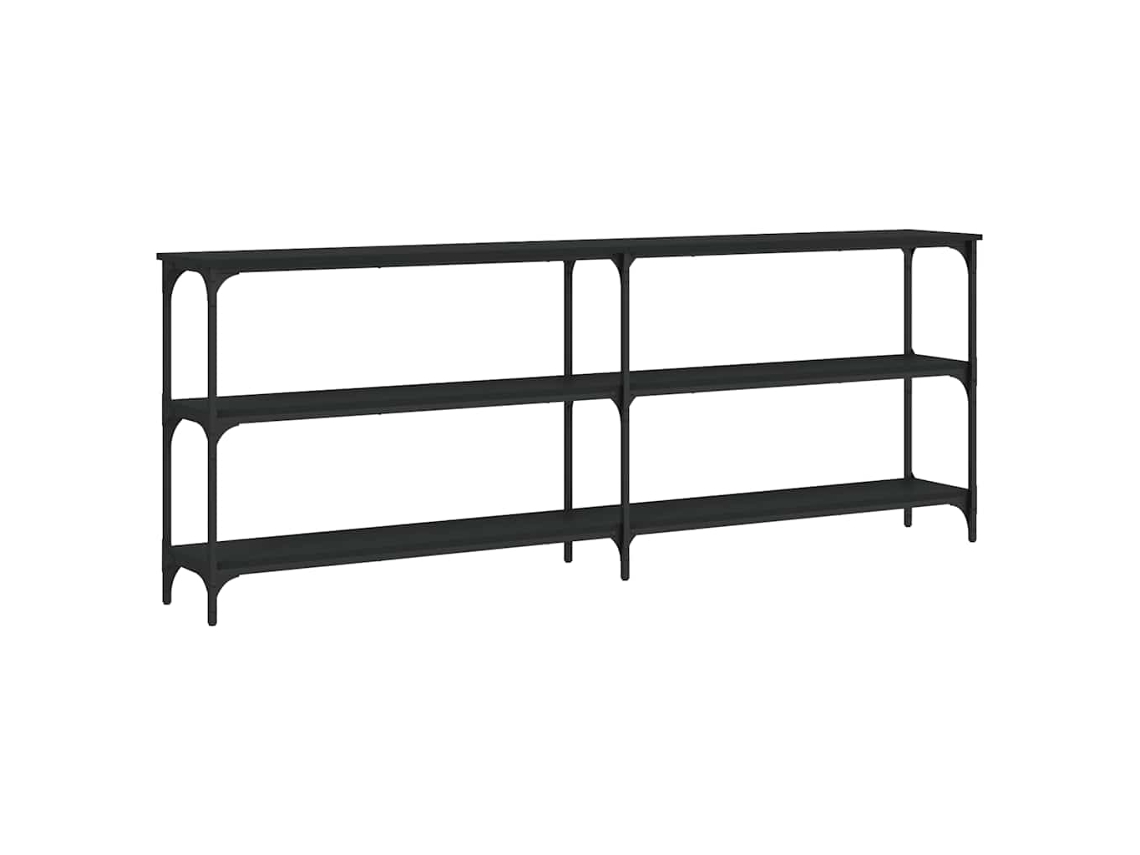 Mesa Console 200x29x75 Cm Madeira Preto MAISON EXCLUSIVE