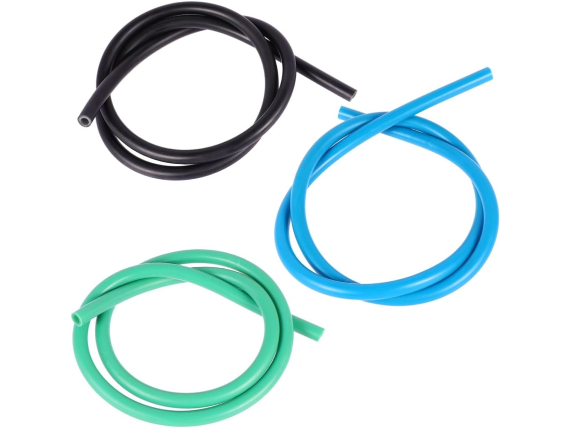 Conjunto De 3-tubos Elásticos Látex Alta Resistência Para Exercícios Físicos, Com Comprimentos Personalizáveis