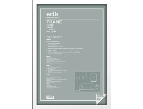 Moldura ERIK EDITORES MDF Branco (A1 59,4X84 cm)