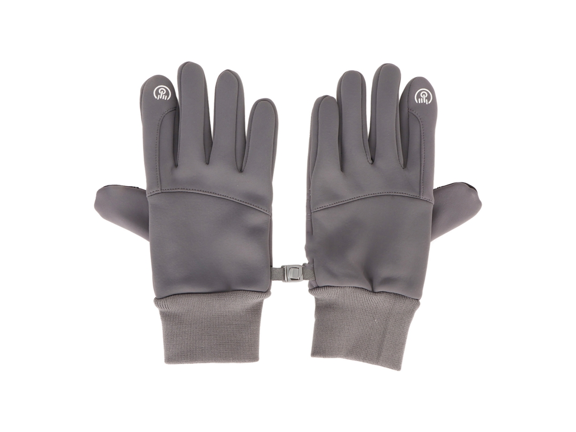 Luvas De Esporte Ao Ar Livre Touch Screen Impermeáveis Aprofundadas Para Ciclismo Inverno Cinza Xl