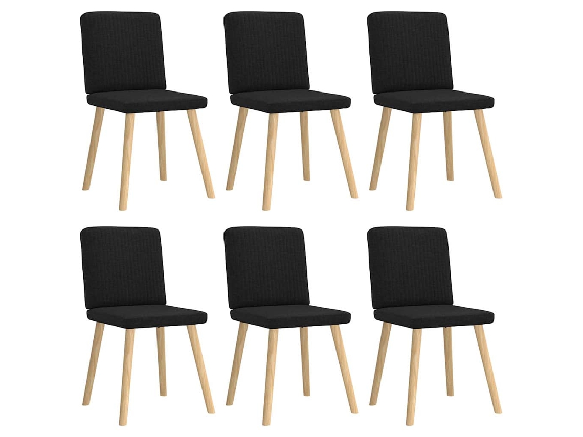 Dining Chair, Dining Chairs Vidaxl Preto Tecido (n/a)