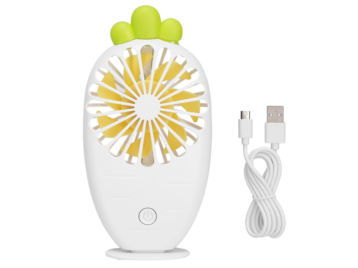 Ventilador Usb Portátil Recarregável Com Luz Da Laxiscreed, Arrefecimento Compacto Para Descanso E Trabalho