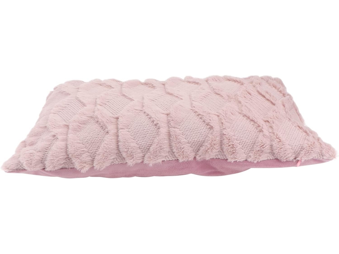 Capa De Almofada Rosa 30x50cm Em Linho De Algodão Para Sofá