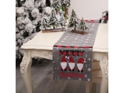 Runner De Mesa Bordado Criativo Padrão De Velho Sem Rosto