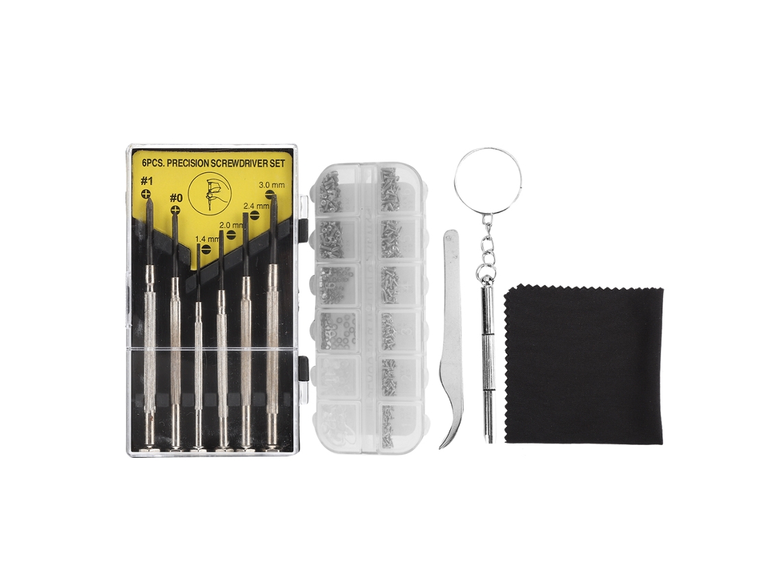 2026 kit de Reparo de Óculos com Chave de Fenda e Pinça