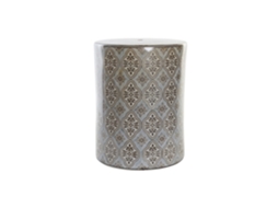 Mesa Lateral em Porcelana Árabe Bege, 32,5x32,5x42cm ALEXANDRA HOUSE LIVING