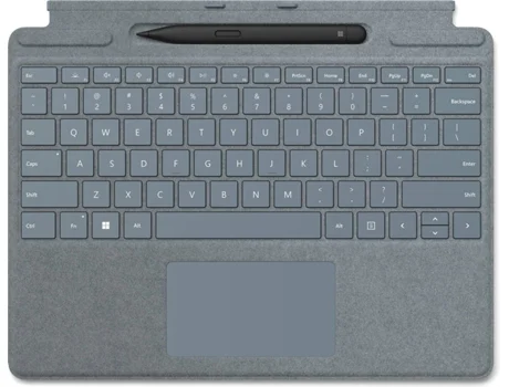 Bundle Capa Teclado MICROSOFT Surface Pro X/Pro 8 + Caneta Stylus Azul