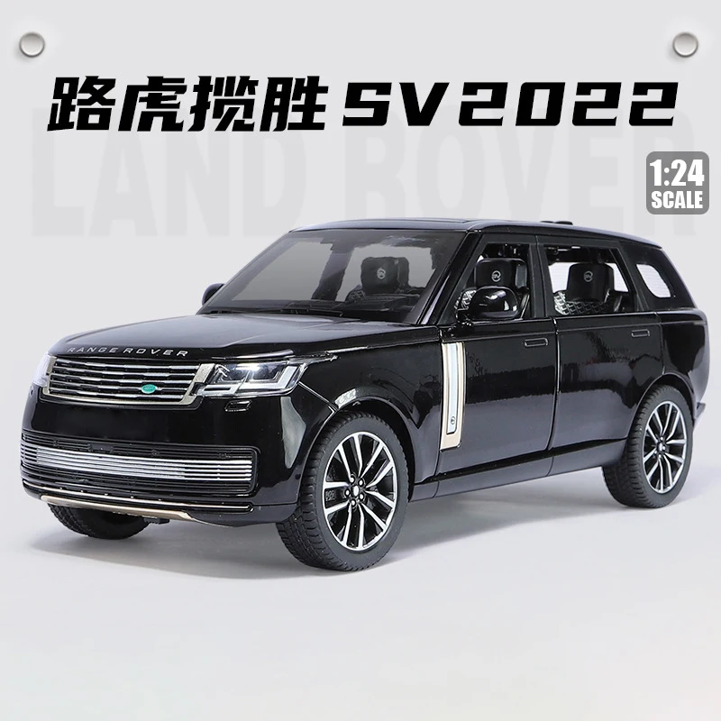 (preto) Miniatura De Carro Em Liga Metálica Na Escala 1:24 Com Efeitos Sonoros E Luminosos.
